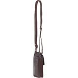 Exquisite Ashwood Leather Smartphone Bag Brandy: F-89