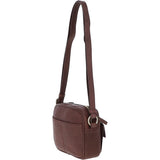 Small Leather Cross Body Bag Brandy - 63010