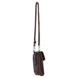 Ashwood Leather Crossbody Smart Phone Bag Brandy: D-99