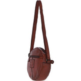 Ashwood Leather Round Crossbody Bag Rust/wash: GR-6117S
