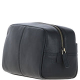 Gabicci Leather Washbag Black: GB-64959
