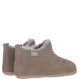 Fenland Classic Suede Sheepskin Bootie Slippers Taupe: DARWIN