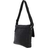 Michigan Leather Messenger Bag Black : M-57