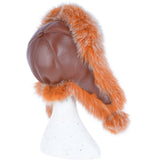 Toscana Pom Pom Sheepskin Trapper Hat Tan: 103 F