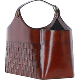 Ashwood Leather's Deluxe Handcrafted Simple & Unique Magazine Holder Chestnut: LF-162