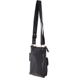 Vintage Small Leather Shoulder Bag Black – G20