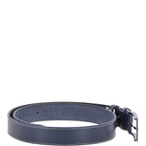 Mens Leather Belt Navy: AB-12