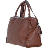 Brampton London Leather Weekender Bag Tan: 64807
