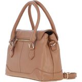 Premium Leather Shoulder Bag with Detachable Crossbody Strap Butterscotch: Y-56