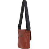 Ashwood Leather Men's Cross Body Flap Bag Tan: PL-44
