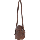 Ashwood Leather Women’s Round Buckle Crossbody Bag Chestnut: S-30