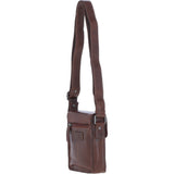 Ashwood Leather Men's Buckle Crossbody Bag Chestnut: S-60