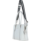 Ashwood 3 Section Large Leather Handbag White: X-39