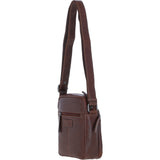 Ashwood Leather Men's Zip Crossbody Bag Chestnut: S-62