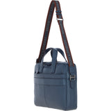 Brampton Leather Men's Messenger Bag Navy: 64273