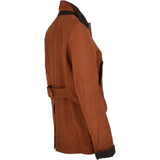 Women's Nubuck Leather Jacket Tan/nub: BARRY