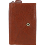 Women's Vintage Wash 12 Card Leather Purse Honey Tan: G-42