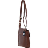 Ashwood Leather & Harris Tweed® Cloth Crossbody Bag Tan/Watch: TW-24-04-TW