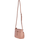 Small Compact Leather Crossbody Bag Rose Gold - 62662