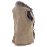 Reversible Toscana Suede Leather Gilet Mouse Tt: KB-42