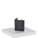 Cow Waxy Leather Classic 2 Card, Double ID, Coins &  Bill-Fold  Wallet Black : 1555