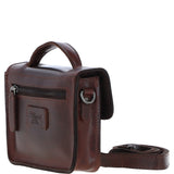 Ashwood Leather Mini Crossbody Satchel Bag Brandy: P-61