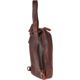 Vintage Leather Single Strap Sling Bag Tan : Perry