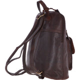 Large Vintage Leather Backpack Brandy  – G28