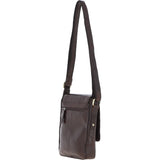 Ashwood Compact Leather Flap Over Bag Brandy: Q-42