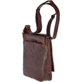 Medium Leather Vintage Messenger Bag Tan :  Adam