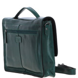 Ashwood Leather Unisex Large Crossbody Satchel Bag Green: P-63