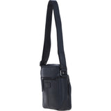 Ashwood Leather Men's Zip Crossbody Bag Black: S-62