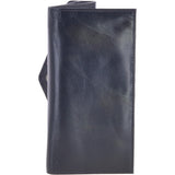 Vegetable Tanned Note, Coin & 8 Card Envelope Purse Navy: V-63