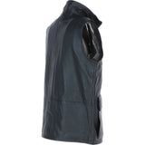 Ashwood Men's Leather Waistcoat | Classic Zip-Up Body Warmer Black: LUMS