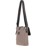 Fenland Canvas & Leather Crossbody Bag Mud/grey: FEN-753