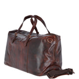 Large  Leather Weekend Vintage Travel Bag Vintage Tan : Oliver