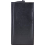 Vegetable Tanned Note, Coin & 8 Card Envelope Purse Black: V-63