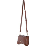 Ashwood Stylish Leather Crossbody Bag 2 Tone Tan: 64179