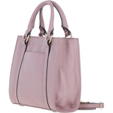 Real Leather Handbag with Adjustable Crossbody Strap Woodrose: 64867