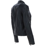 Leather Biker Jacket Black: G 2131