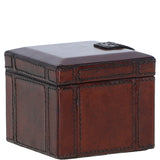 Ashwood Luxury Leather Single Watch and Bracelet Box with Velvet Interior Chestnut: LF-118