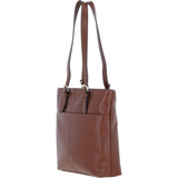 Elegant Shoulder Bag with Adjustable Straps 2 Tone Tan: 64562