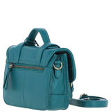Stylish Ashwood Leather Medium Satchel Bag Green: Y-62