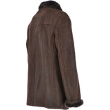 Classic Leather Sheepskin Coat Brown : Gerald