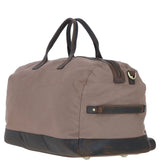 Fenland Canvas & Leather Holdall Mud/grey: FEN-757