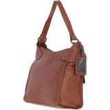 Vintage-Inspired Tan Leather Shoulder Bag: 52752