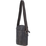 Real Leather Messenger Bag Brown: LISBON
