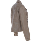 Ashwood Leather Short Blazer Jacket Biscuit : Awl 1676