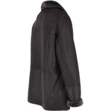 Luxury 4 Button Single Breasted  Sheepskin Coat Brown: KE-223