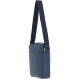 Gabicci Mens Leather Messenger Bag Navy: GB-64952